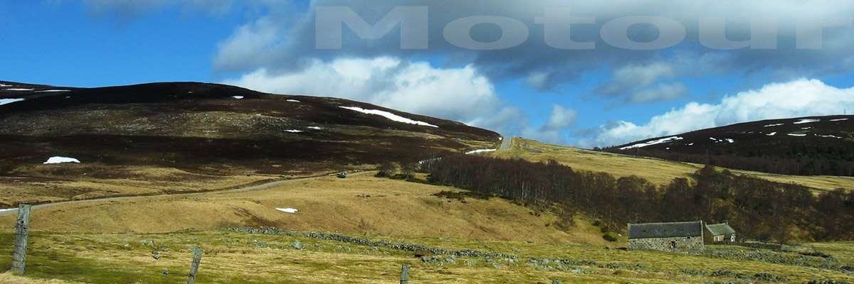 Cairngorms National Park motorradtour östliches Hochland Schottland