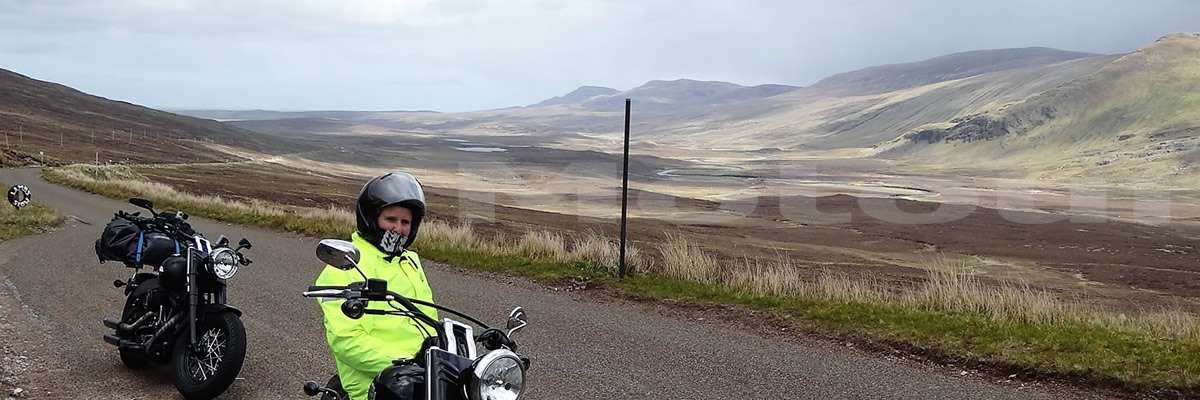 Motorreise Highlands Schottland, Einspurige Straße (single track road)