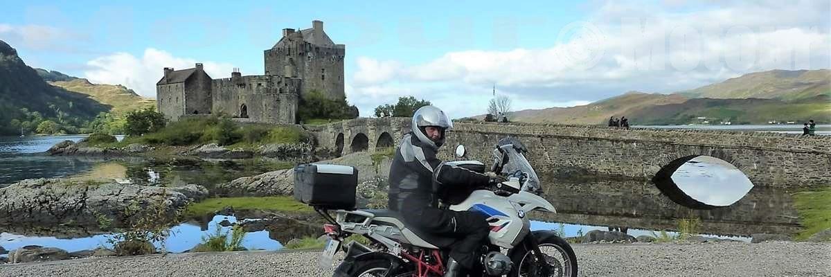 Motorradurlaub mit dem eigenen Motorrad nach Schottland, Dornie Eilean Donal Castle