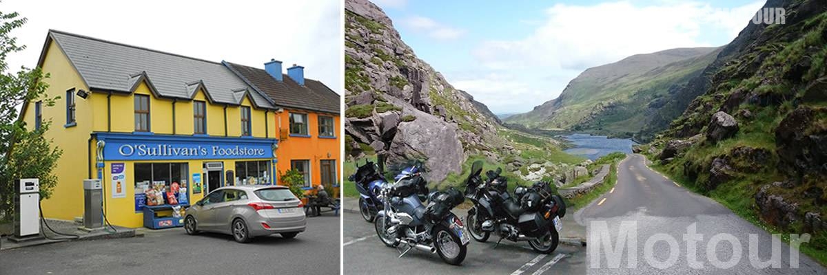 Zwischenstopp während einer Motorradreise nach Irland mit eigenem Motor