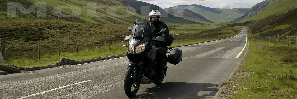 Unterwegs Motorradfahrer Schottland