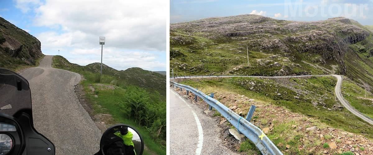 Cattle Pass während Motorradreise Westküste Schottland