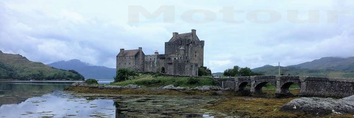 Eilean Donal Castle Schottland während reise Schottlandreise mit Motorrad